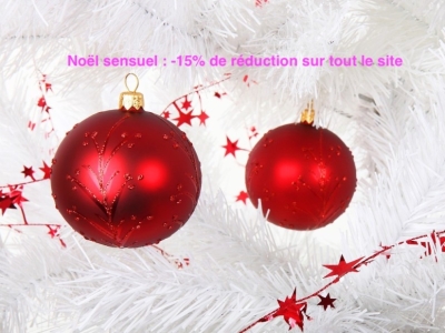 Noël sensuel : -15% de réduction sur tout le site