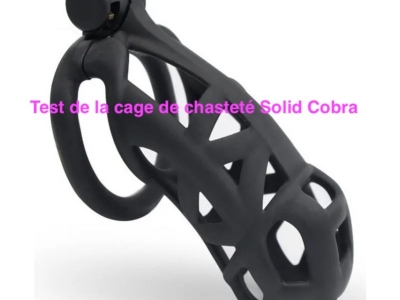 Test de la cage de chasteté solid Cobra  10*4cm