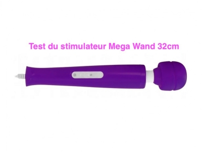 Test du stimulateur Mega Wand 32cm - Tête 6cm