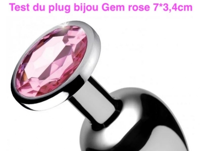 Test du plug bijou Gem rose 7 X 3.4 Cm