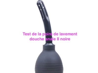 Test de la poire de lavement douche anale 2 noire