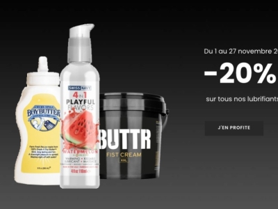 Profitez de -20 % sur tous nos lubrifiants jusqu'au 27 novembre 2024 !