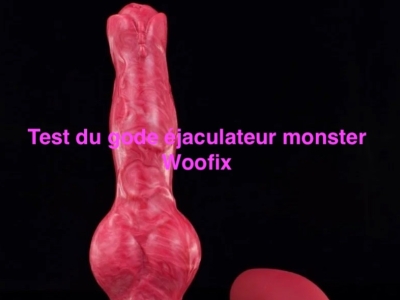 Test du gode éjaculateur monster Woofix 18*6cm Rose