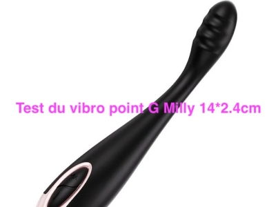 Test du vibro point G Milly 14*2.4cm