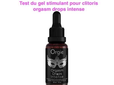 Test du gel stimulant pour clitoris orgasm drops intense