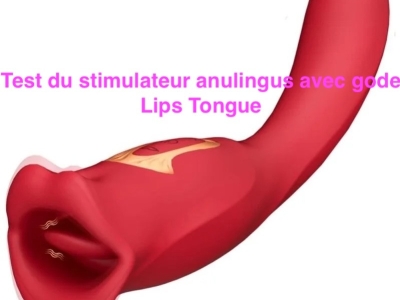 Test du stimulateur anulingus avec gode Lips Tongue 10*3.4cm