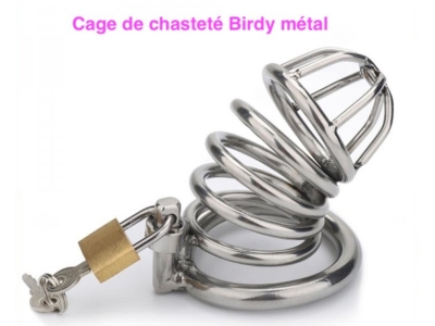 Présentation de la cage de chasteté Birdy métal